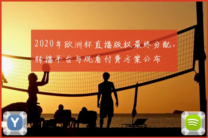 2020年欧洲杯直播版权最终分配，转播平台与观看付费方案公布